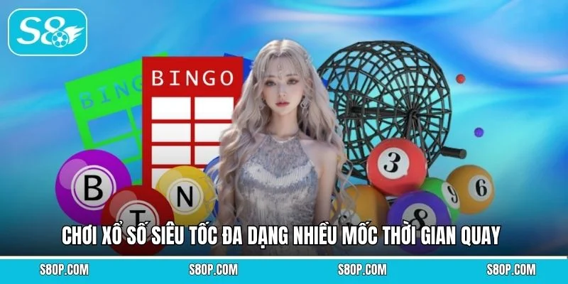 Chơi xổ số siêu tốc đa dạng nhiều mốc thời gian quay